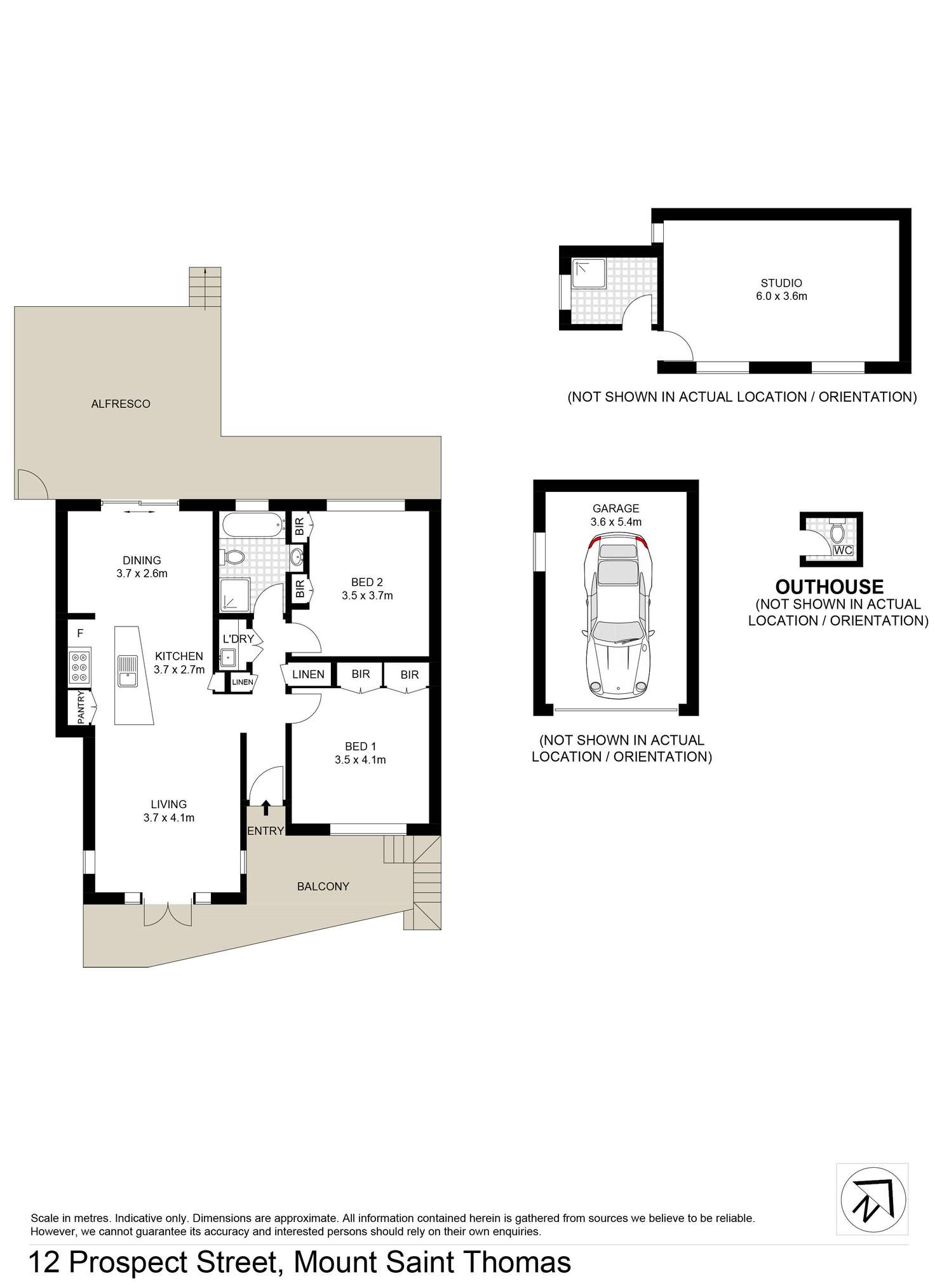 Floorplan of Homely house listing, 12 Prospect Street, Mount Saint Thomas NSW 2500