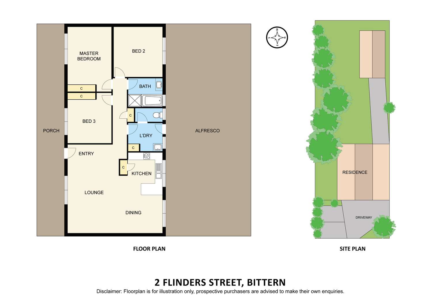 Floorplan of Homely house listing, 2 Flinders Street, Bittern VIC 3918