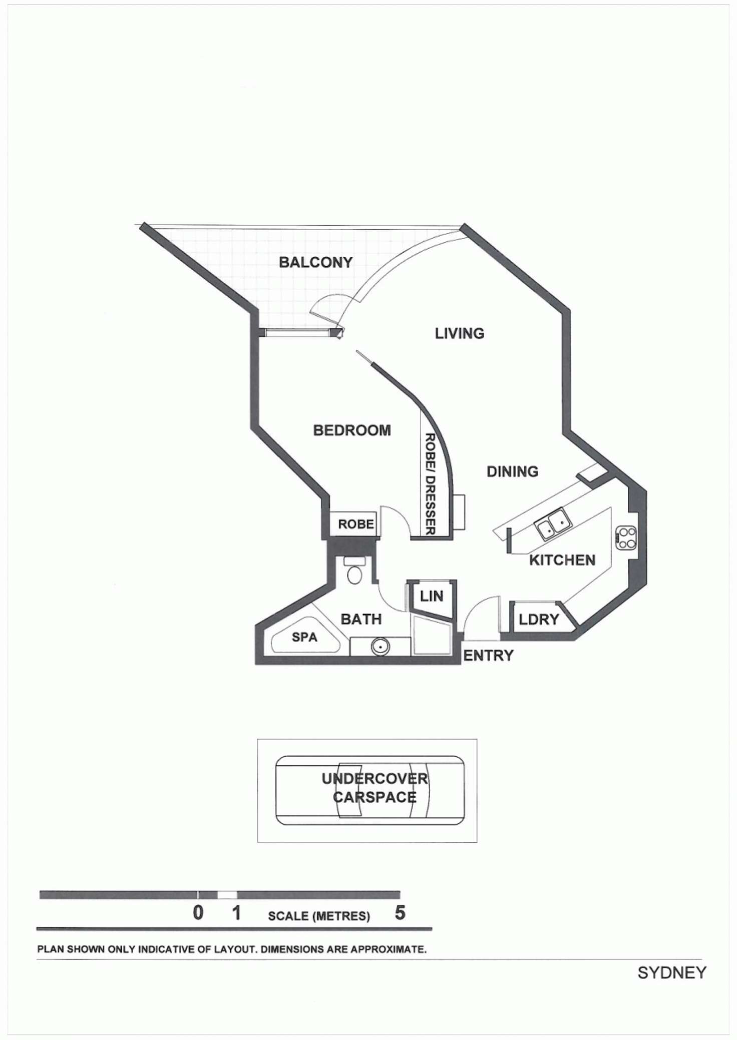 Floorplan of Homely apartment listing, 810/61 Macquarie Street, Sydney NSW 2000