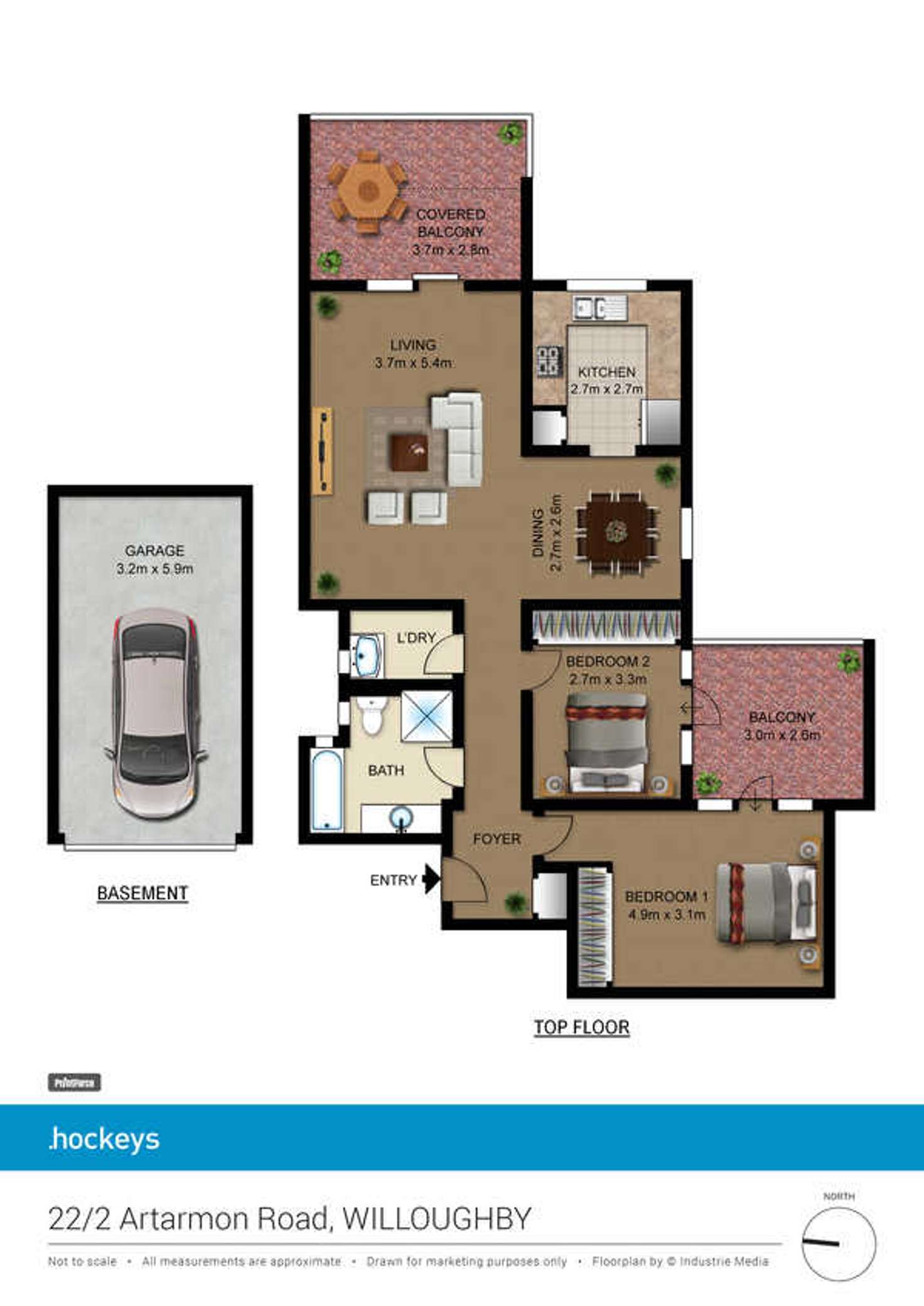 Floorplan of Homely apartment listing, 22/2 Artarmon Road, Willoughby NSW 2068