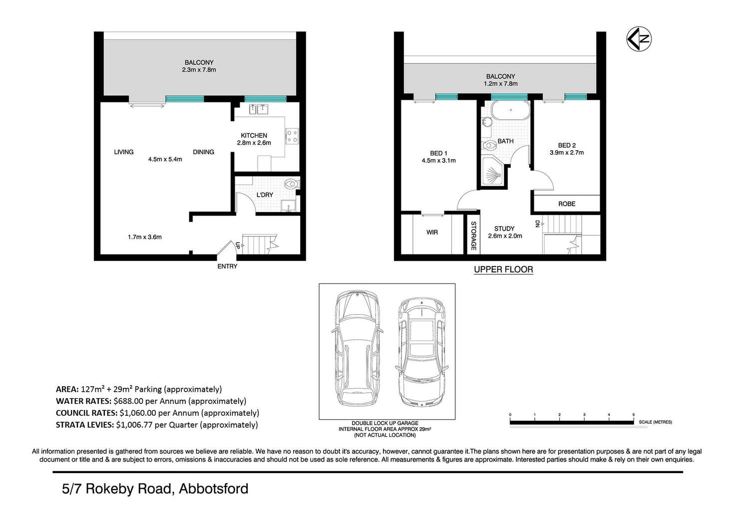 Floorplan of Homely townhouse listing, 5/7 Rokeby Road, Abbotsford NSW 2046