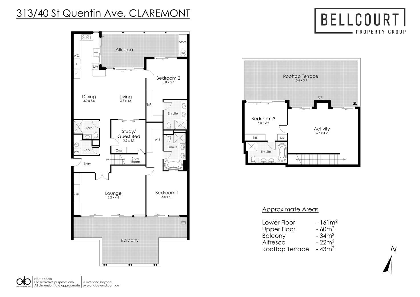 Floorplan of Homely apartment listing, 313/40 St Quentins Avenue, Claremont WA 6010