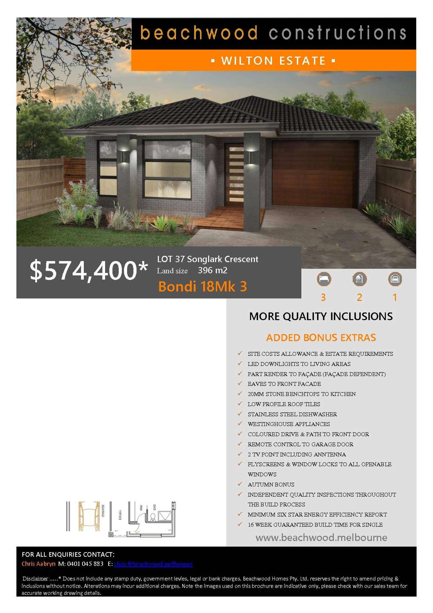 Floorplan of Homely residentialLand listing, LOT 37 Songlark Crescent, Carrum Downs VIC 3201