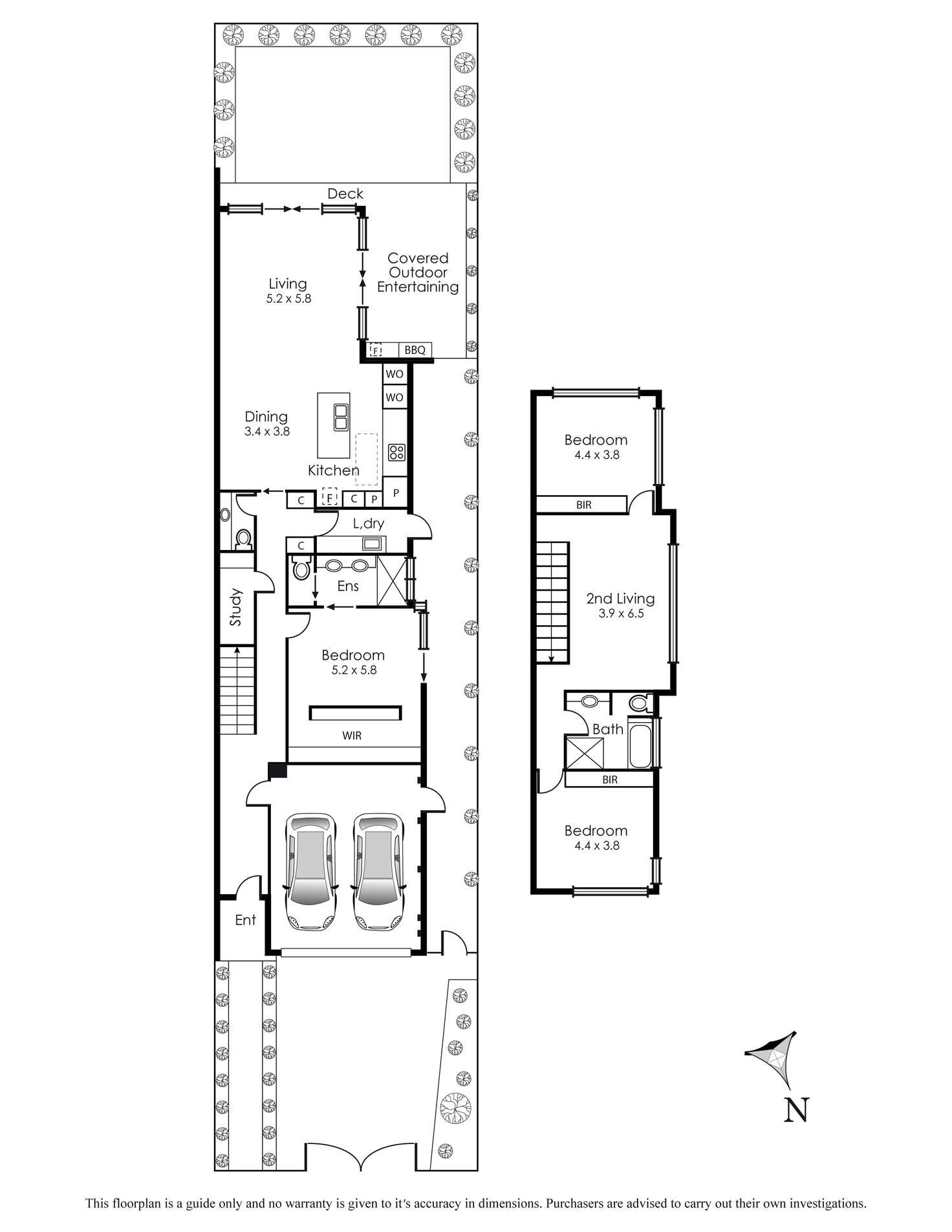 Floorplan of Homely townhouse listing, 48A Ardoyne Street, Black Rock VIC 3193