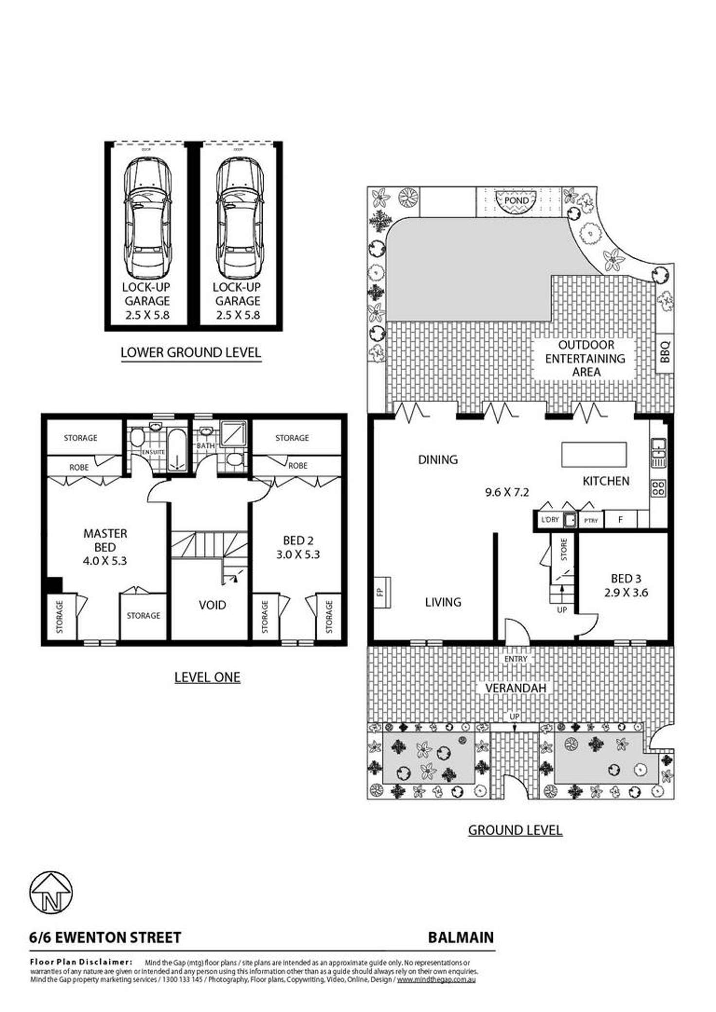 Floorplan of Homely townhouse listing, 6/6 Ewenton Street, Balmain NSW 2041