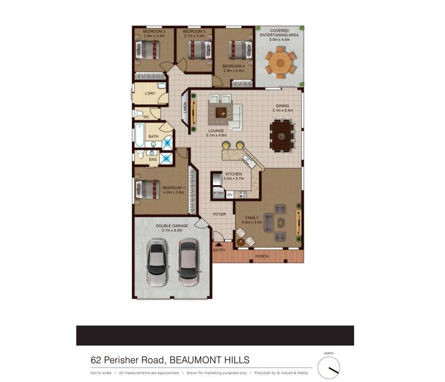 Floorplan of Homely house listing, 62 Perisher Road, Beaumont Hills NSW 2155