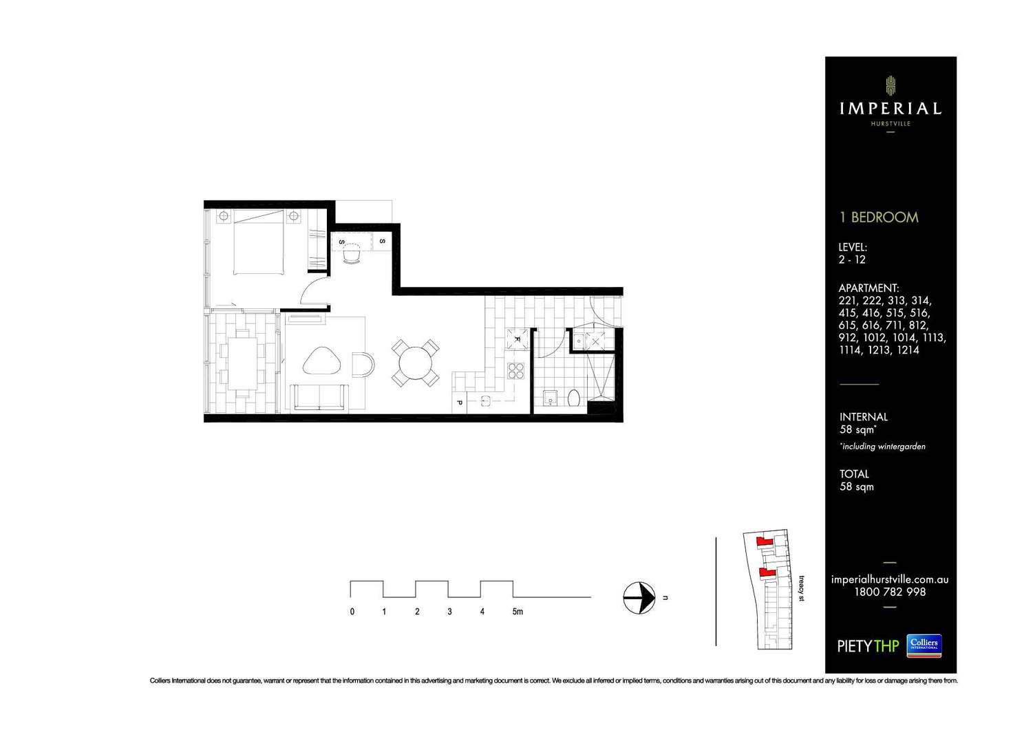 Floorplan of Homely apartment listing, 1/23-31 Treacy Street, Hurstville NSW 2220