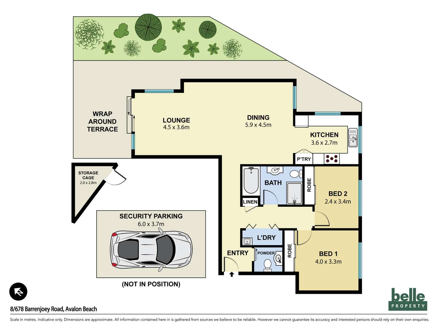 Floorplan of Homely unit listing, 8/678 Barrenjoey Road, Avalon Beach NSW 2107
