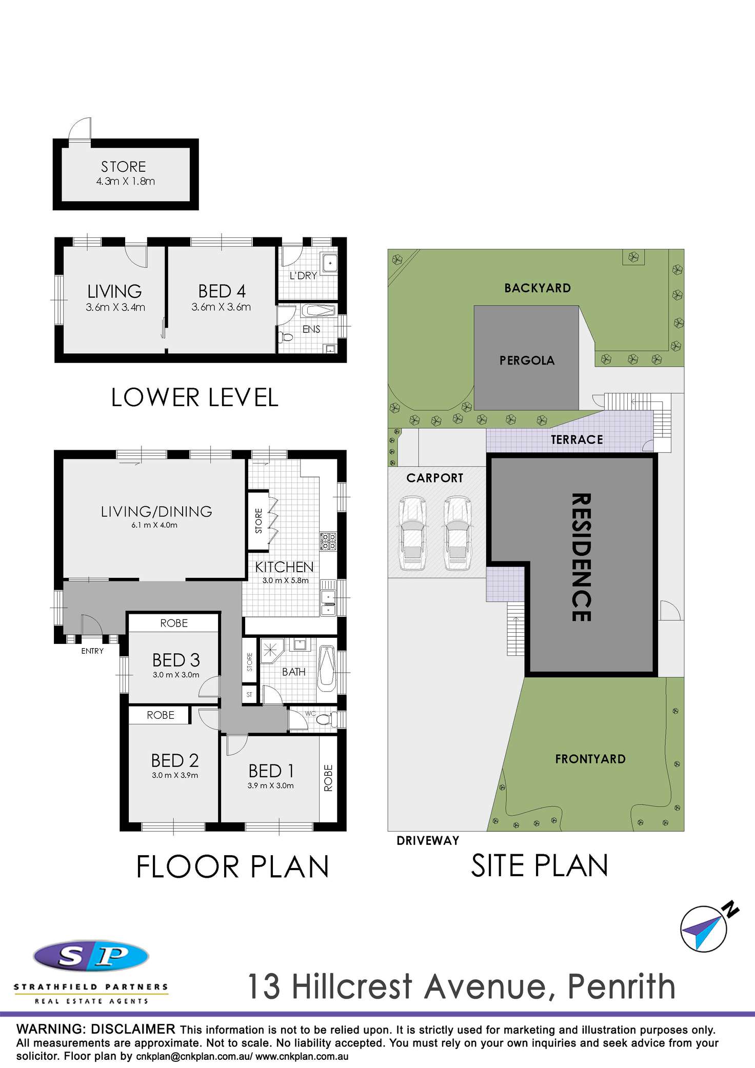 Floorplan of Homely house listing, 13 Hillcrest Avenue, Penrith NSW 2750
