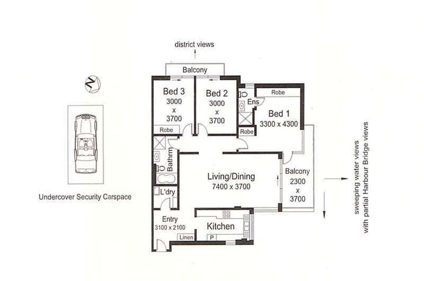 Floorplan of Homely unit listing, Level 4/9 Nicholson Street, Balmain East NSW 2041