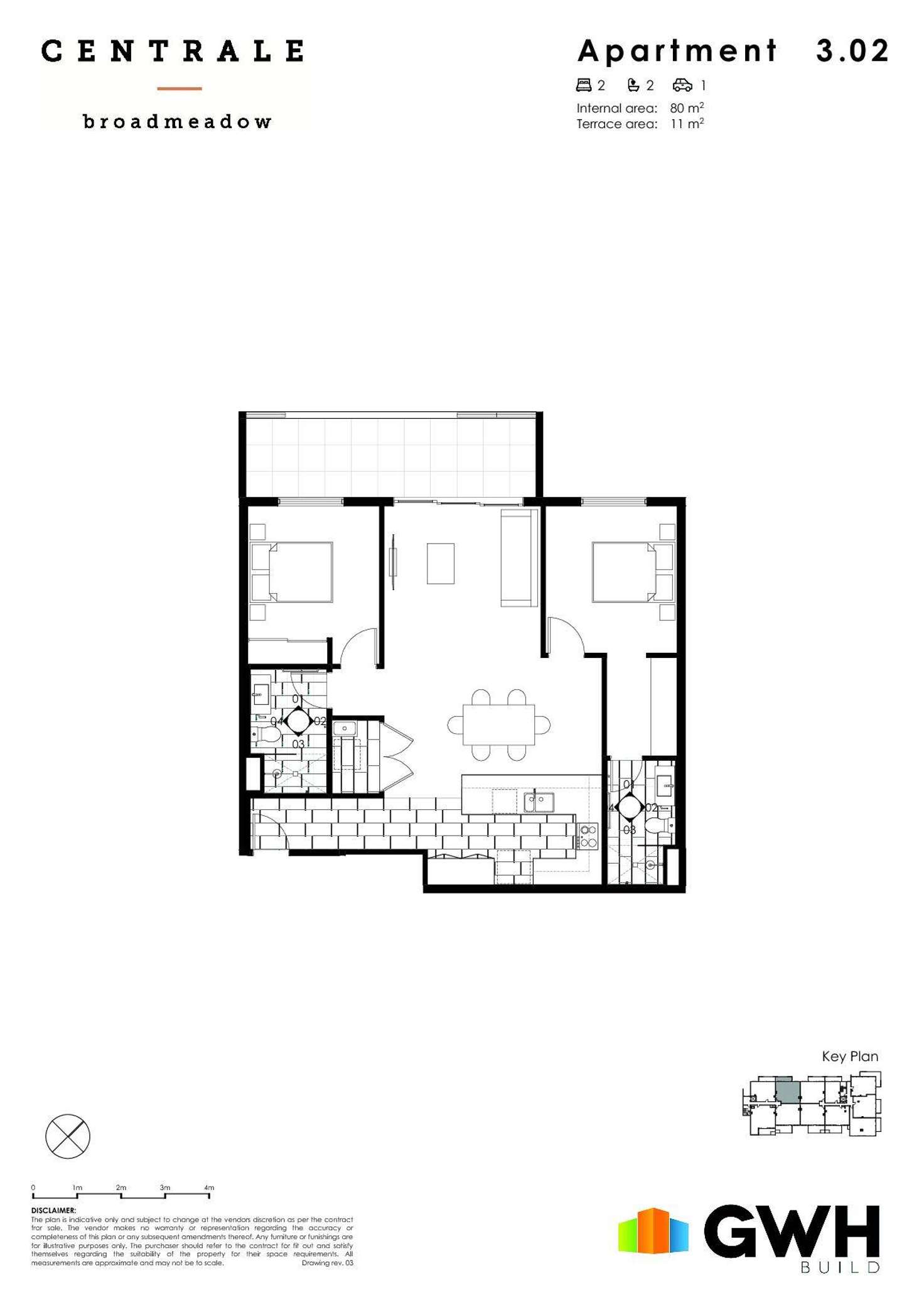 Floorplan of Homely apartment listing, 302/65-75 Brunker Road, Broadmeadow NSW 2292