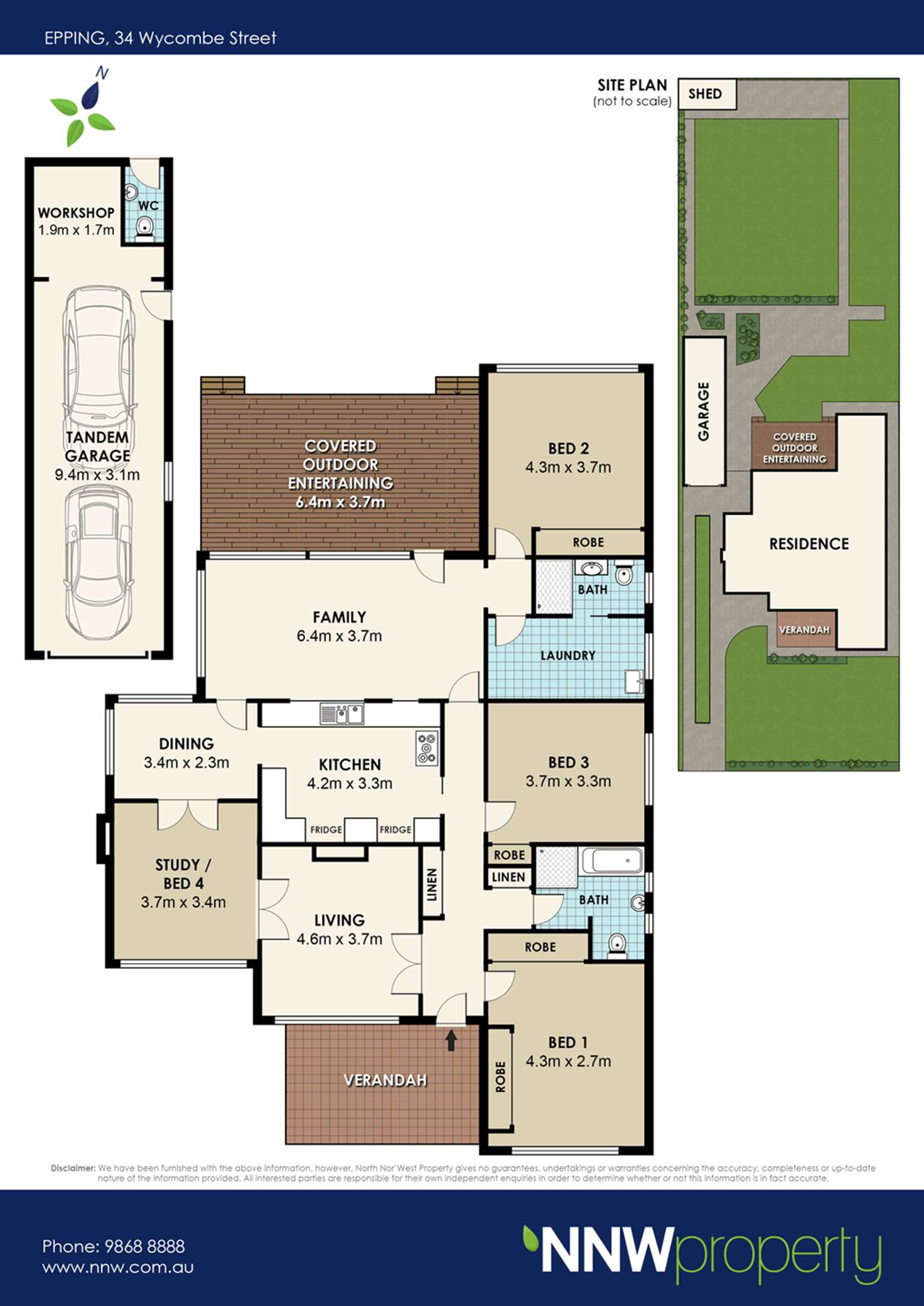Floorplan of Homely house listing, 34 Wycombe Street, Epping NSW 2121