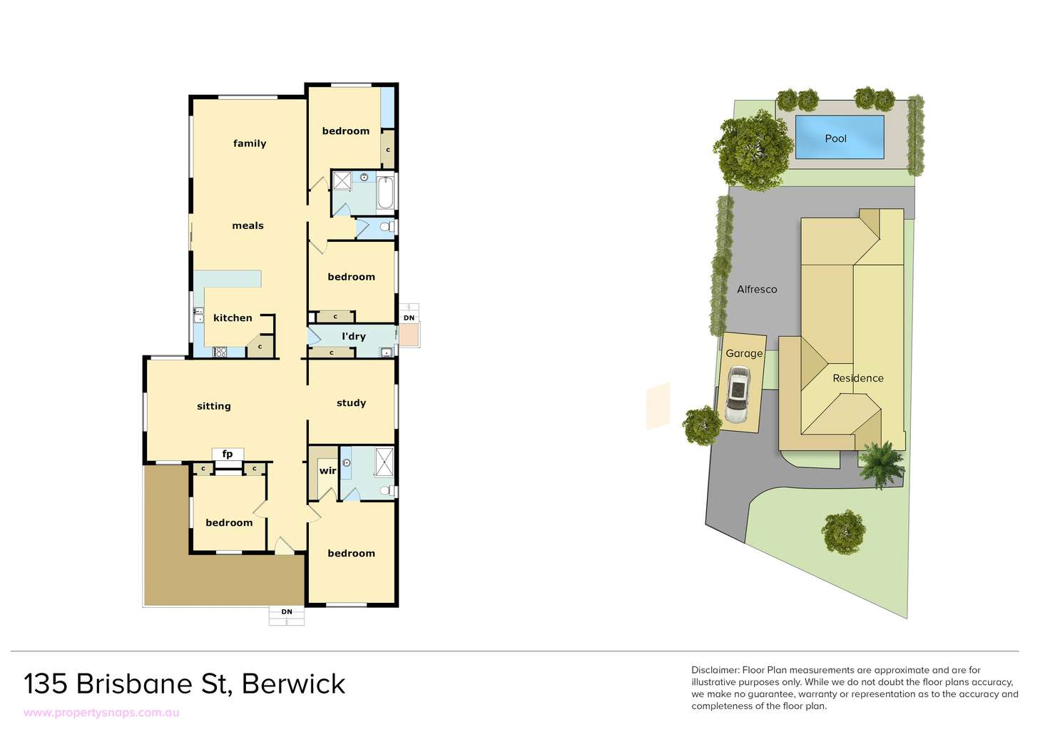 Floorplan of Homely house listing, 135 Brisbane Street, Berwick VIC 3806