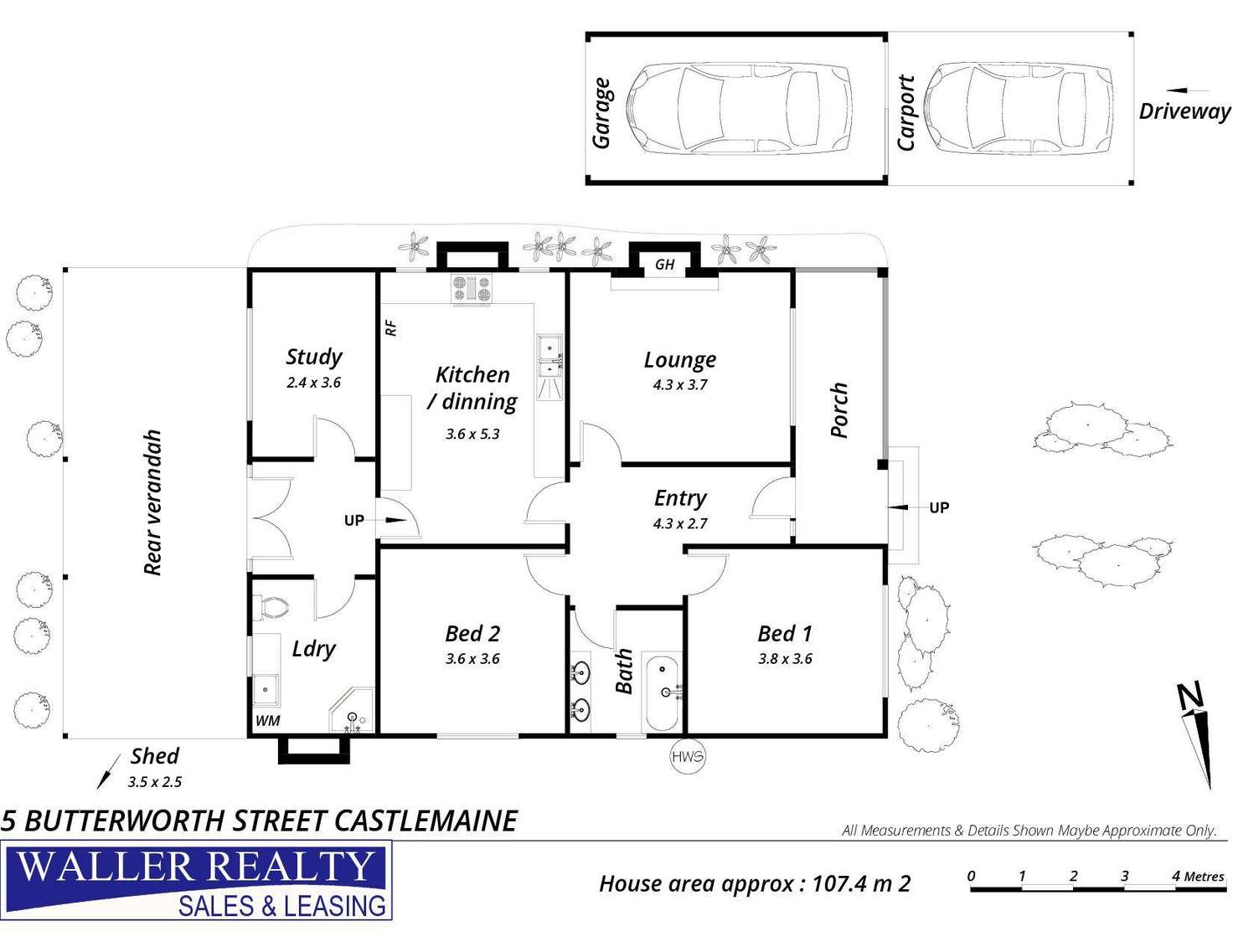 Floorplan of Homely house listing, 5 Butterworth Street, Castlemaine VIC 3450