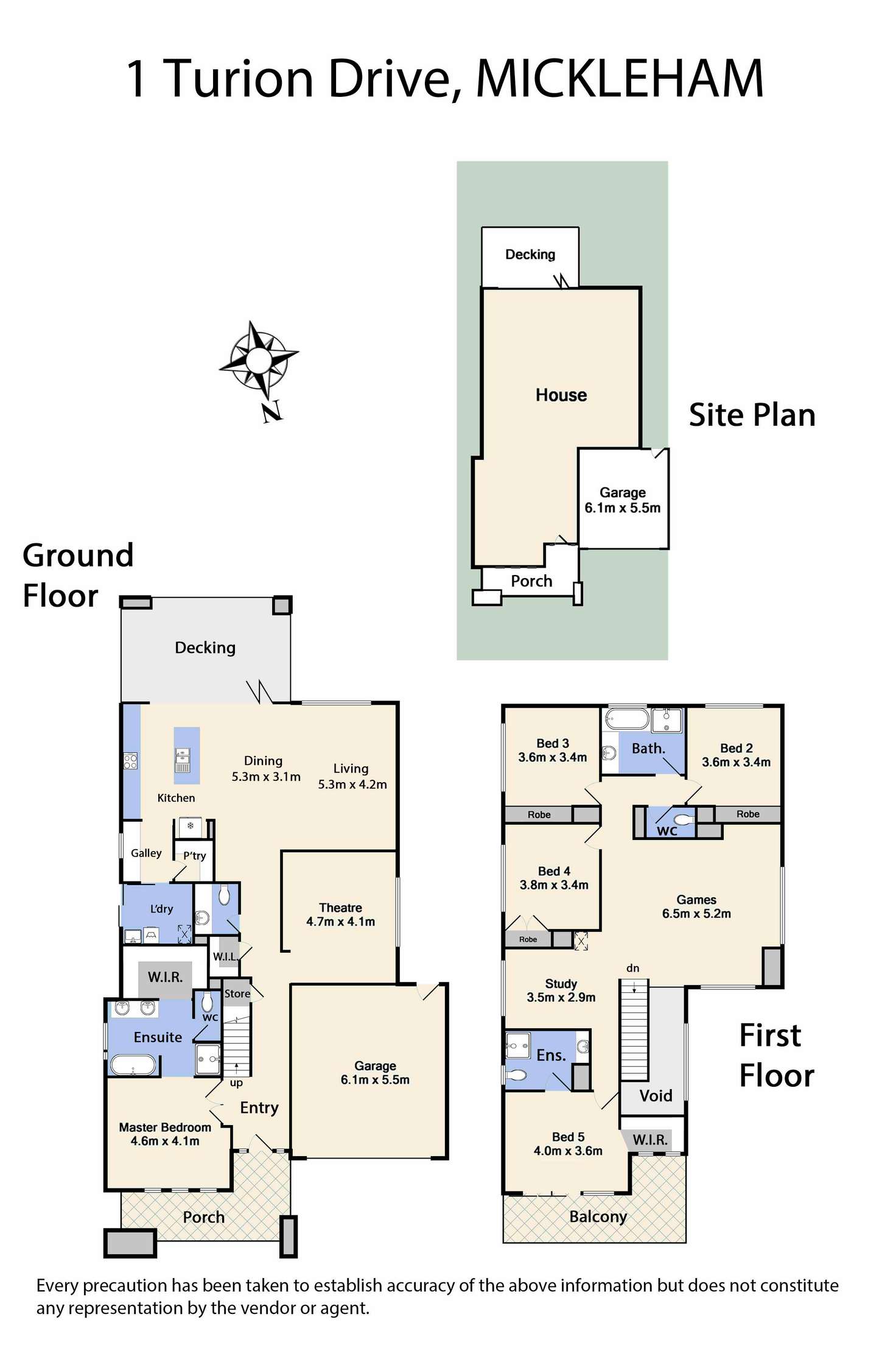 Floorplan of Homely house listing, 1 Turion Drive, Mickleham VIC 3064