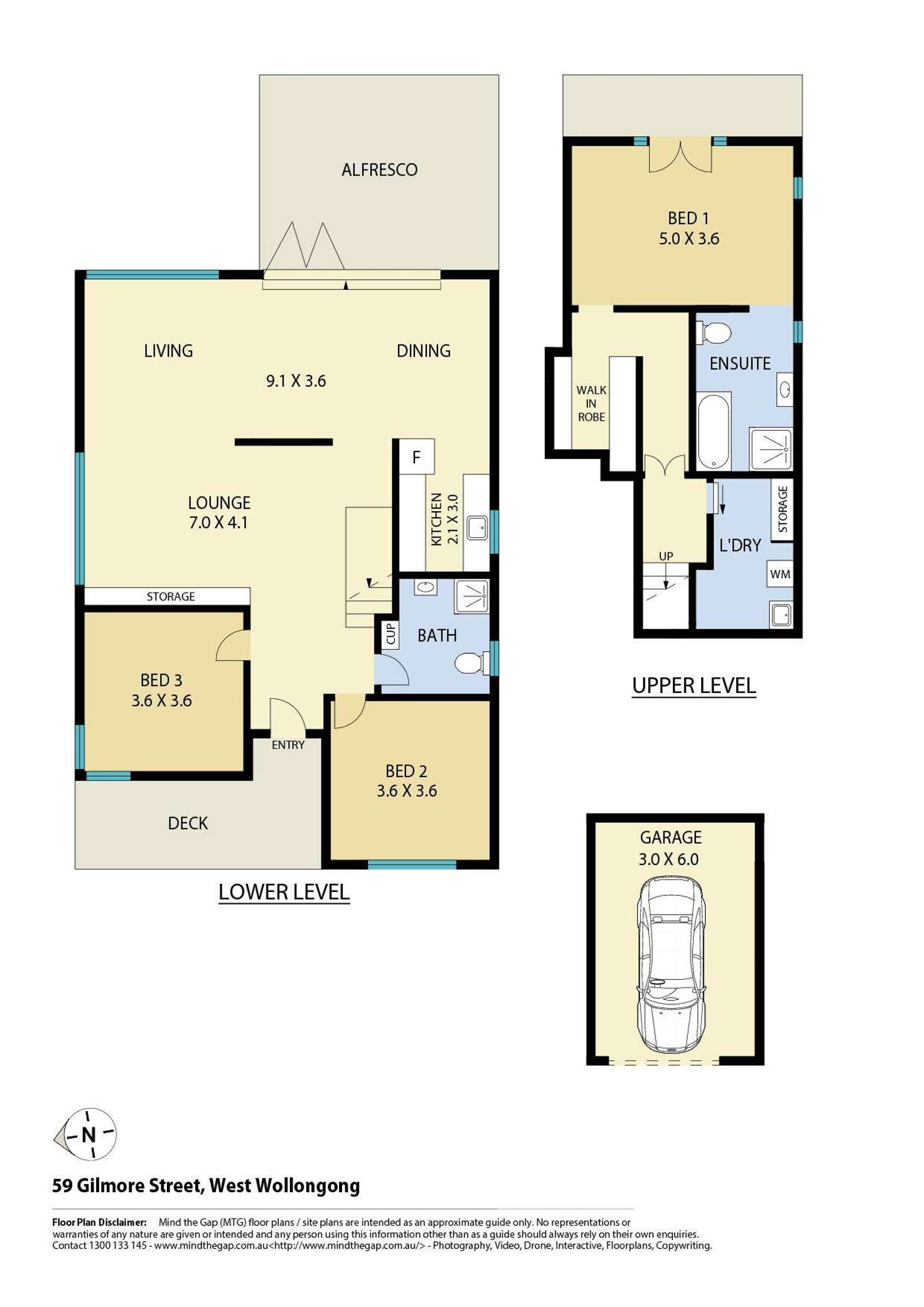 Floorplan of Homely house listing, 59 Gilmore Street, West Wollongong NSW 2500