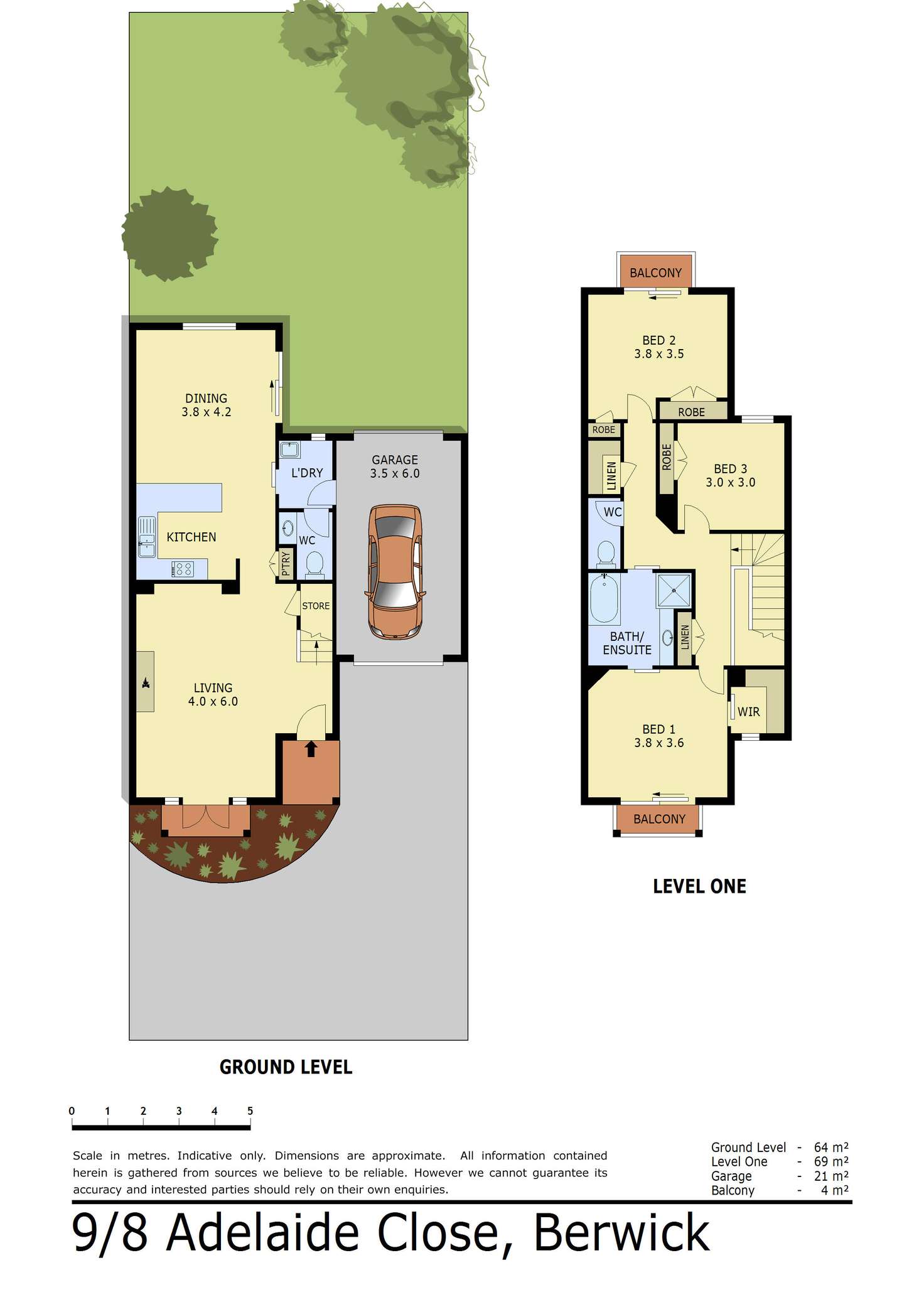 Floorplan of Homely townhouse listing, 9/8-13 Adelaide Close, Berwick VIC 3806