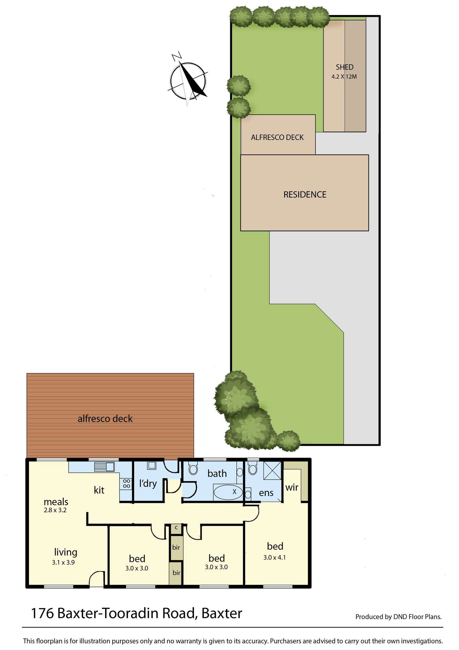 Floorplan of Homely house listing, 176 Baxter-Tooradin Road, Baxter VIC 3911