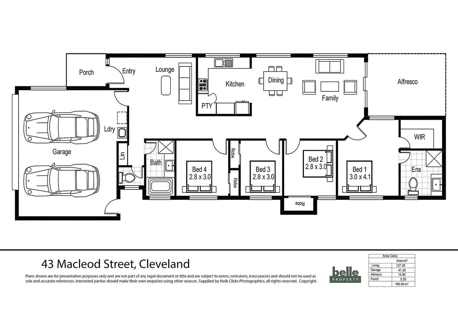 Floorplan of Homely house listing, 43 McLeod Street, Cleveland QLD 4163