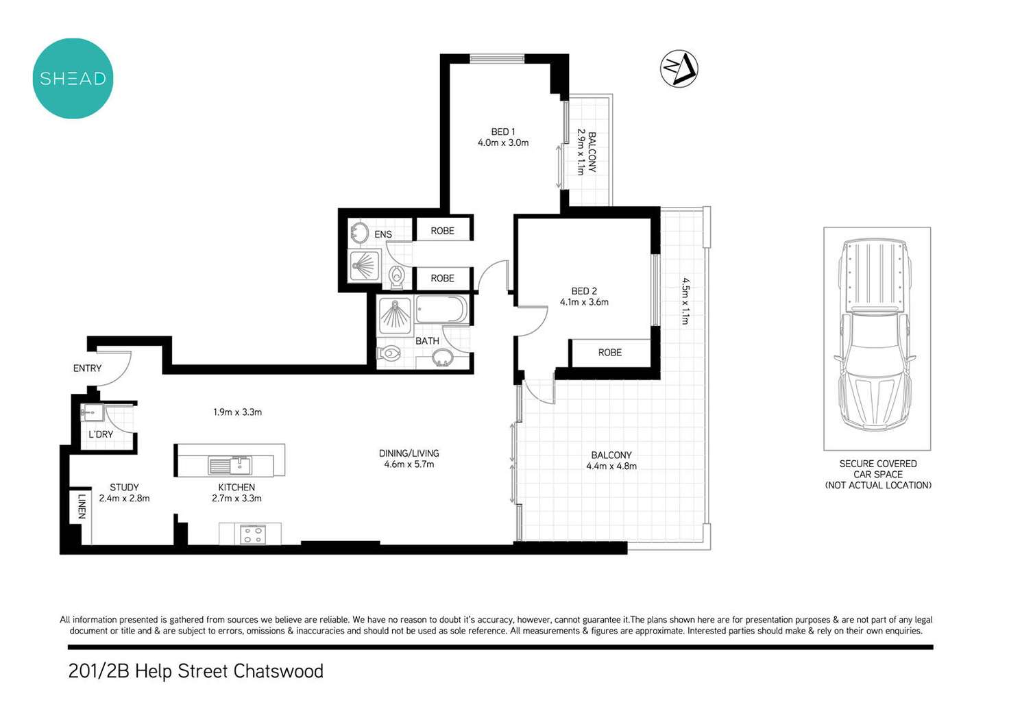 Floorplan of Homely apartment listing, 201/2B Help Street, Chatswood NSW 2067
