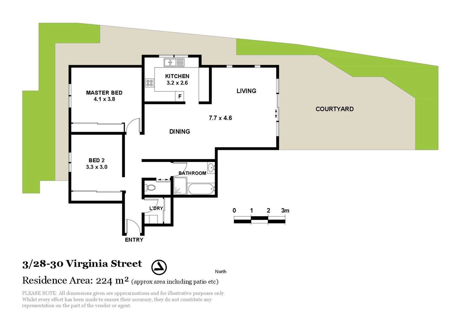 Floorplan of Homely apartment listing, 3/28-30 Virginia Street, North Wollongong NSW 2500