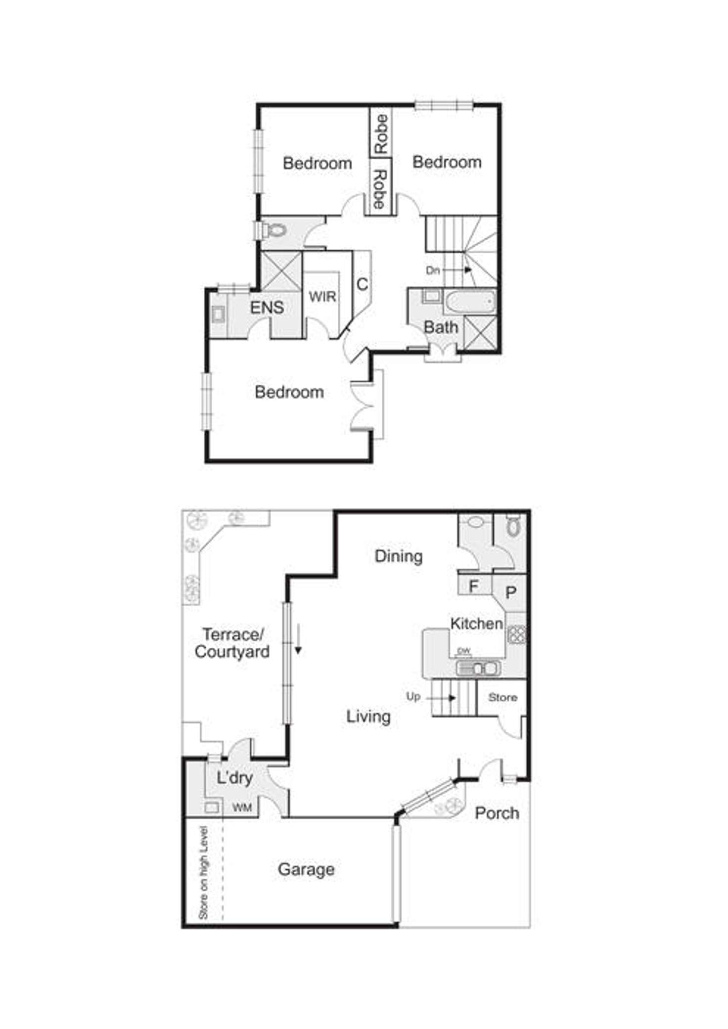 Floorplan of Homely house listing, 25B Thackeray Street, Elwood VIC 3184