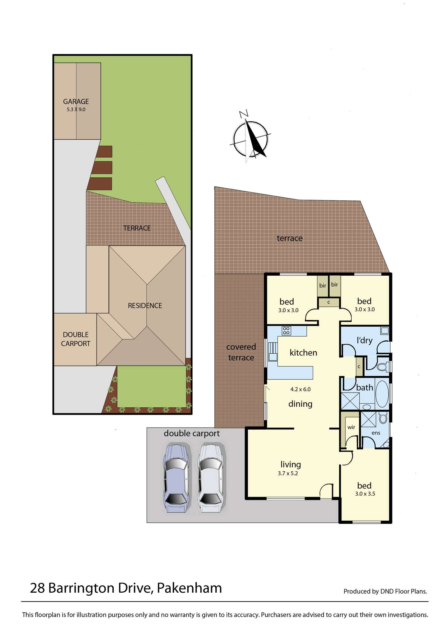 Floorplan of Homely house listing, 28 Barrington Drive, Pakenham VIC 3810