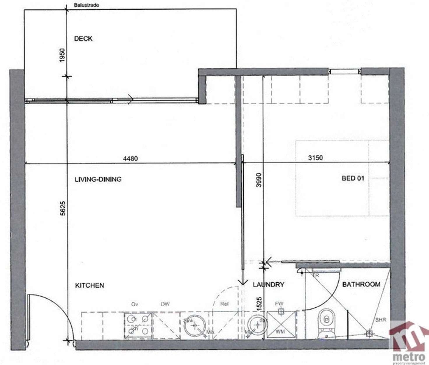 Floorplan of Homely apartment listing, 505/1C Michael Street, Brunswick VIC 3056
