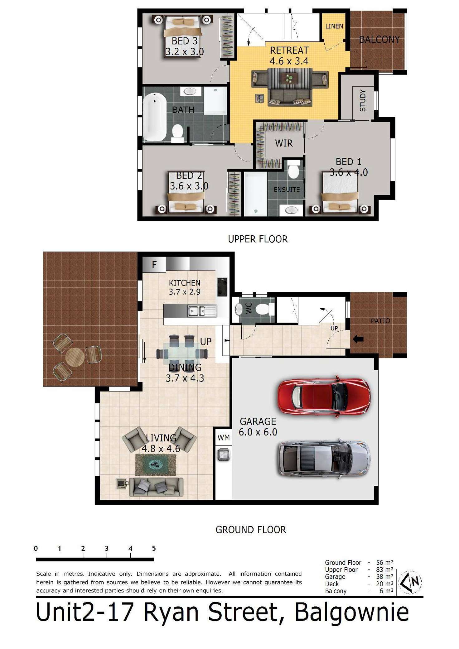 Floorplan of Homely townhouse listing, 2/17 Ryan Street, Balgownie NSW 2519