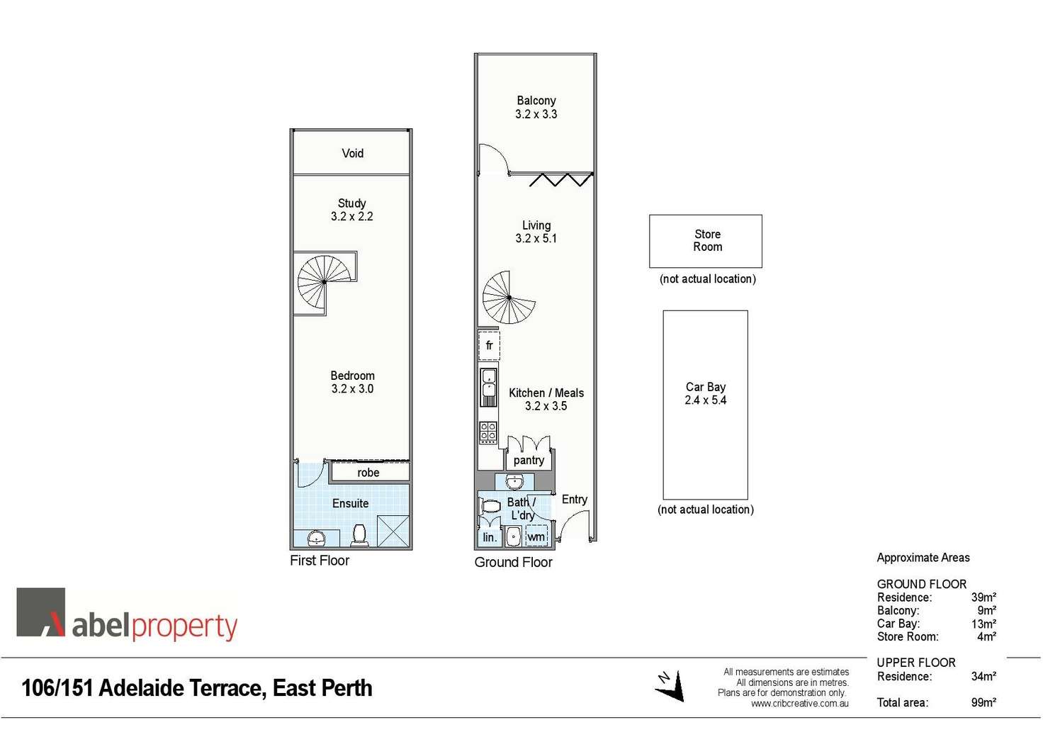 Floorplan of Homely apartment listing, 106/151 Adelaide Terrace, East Perth WA 6004