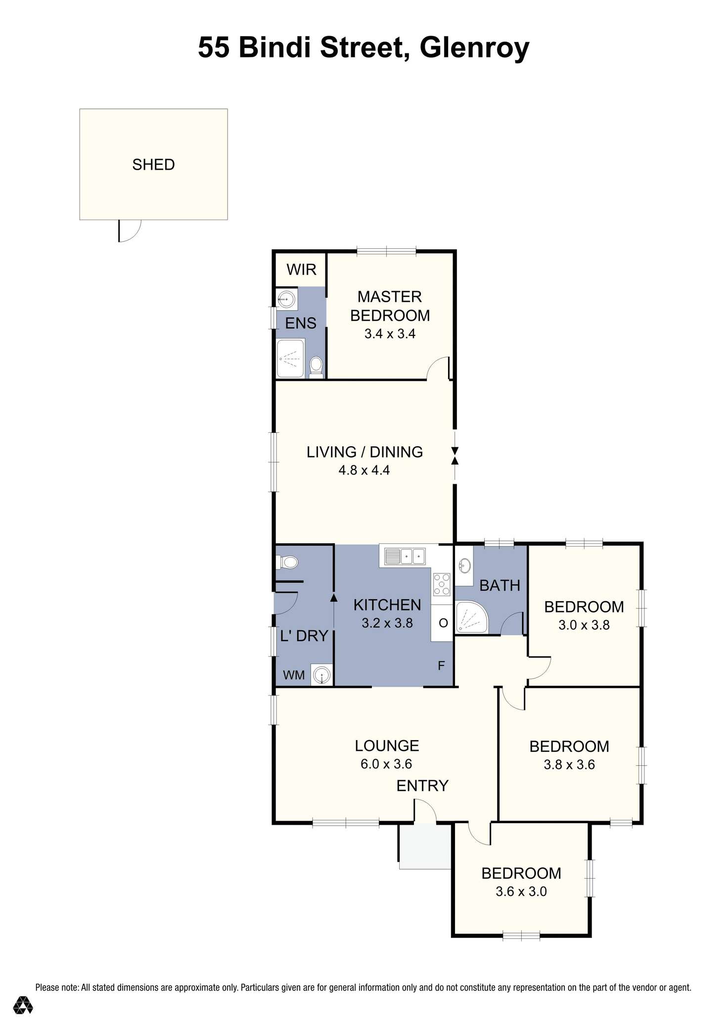Floorplan of Homely house listing, 55 Bindi Street, Glenroy VIC 3046