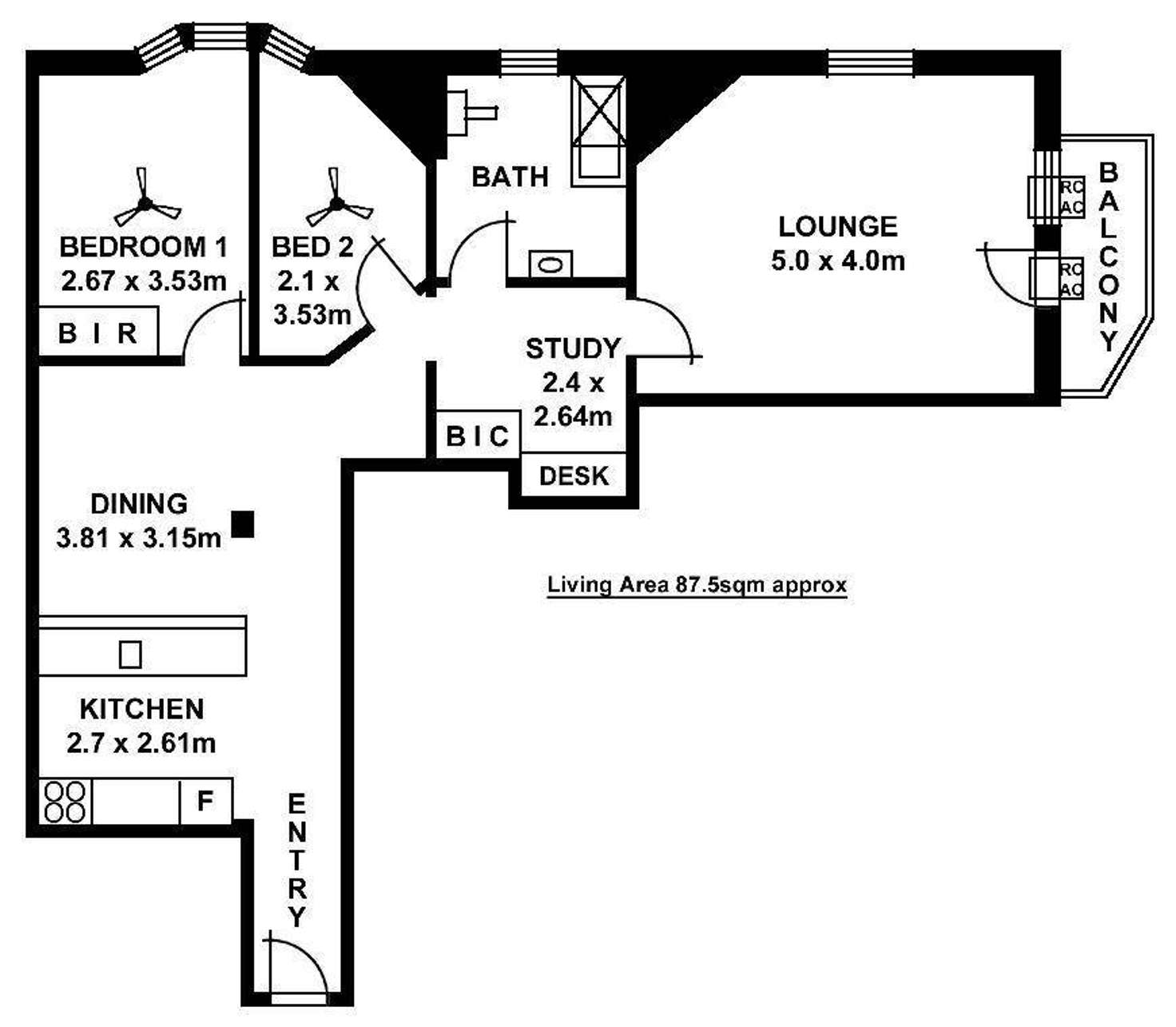 Floorplan of Homely unit listing, 9/21 Pulteney Street, Adelaide SA 5000