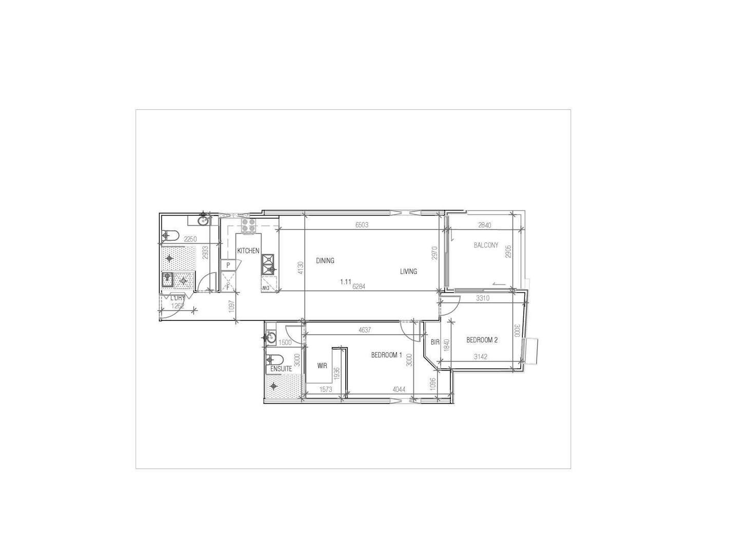 Floorplan of Homely apartment listing, 111/322-326 Neerim Road, Carnegie VIC 3163
