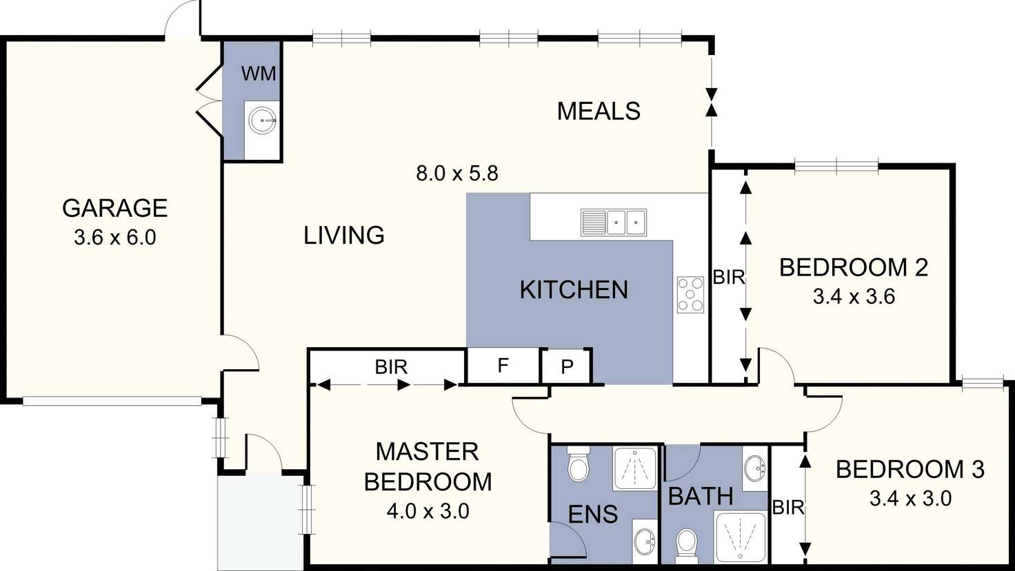 Floorplan of Homely unit listing, 3/137 Evell Street, Glenroy VIC 3046