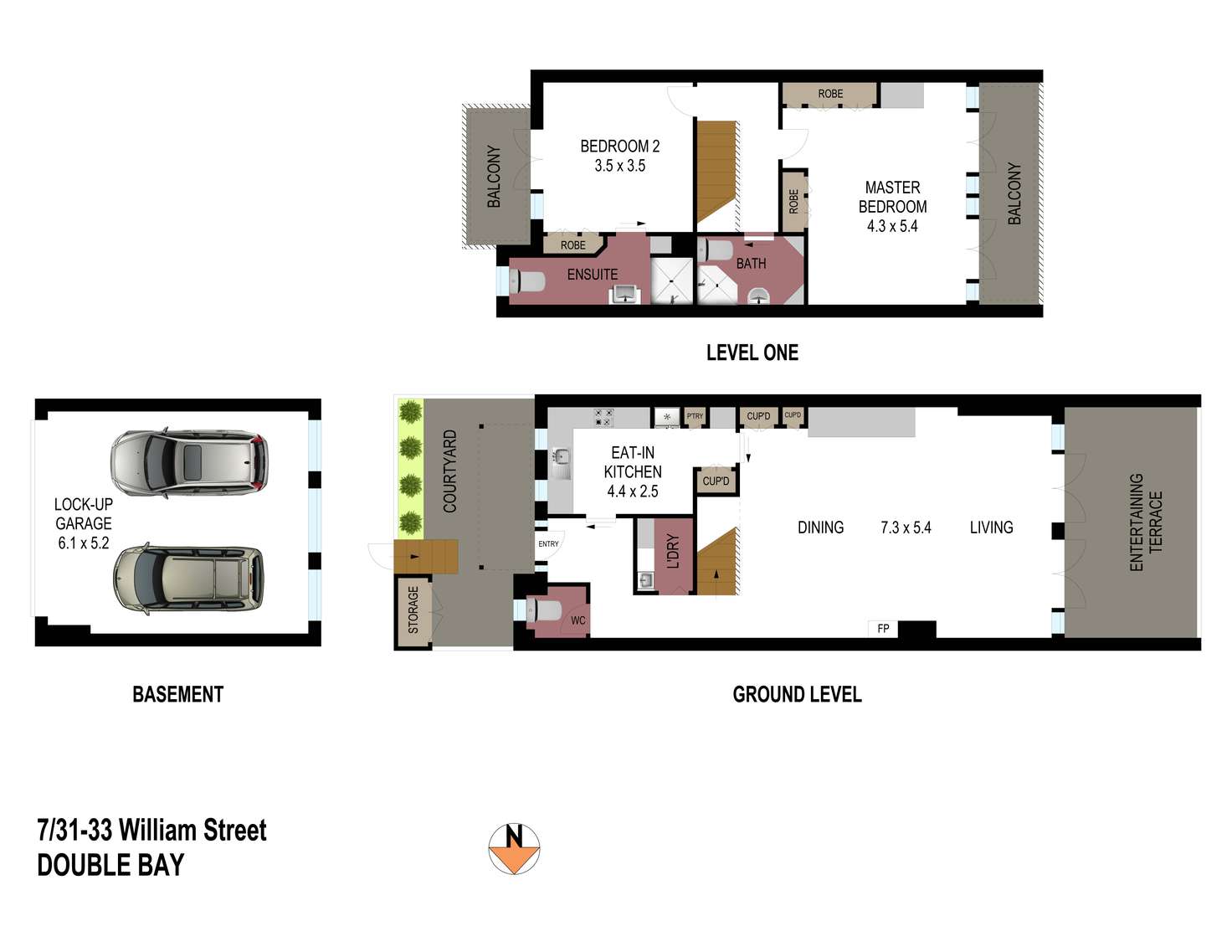 Floorplan of Homely house listing, 7/31-33 William Street, Double Bay NSW 2028