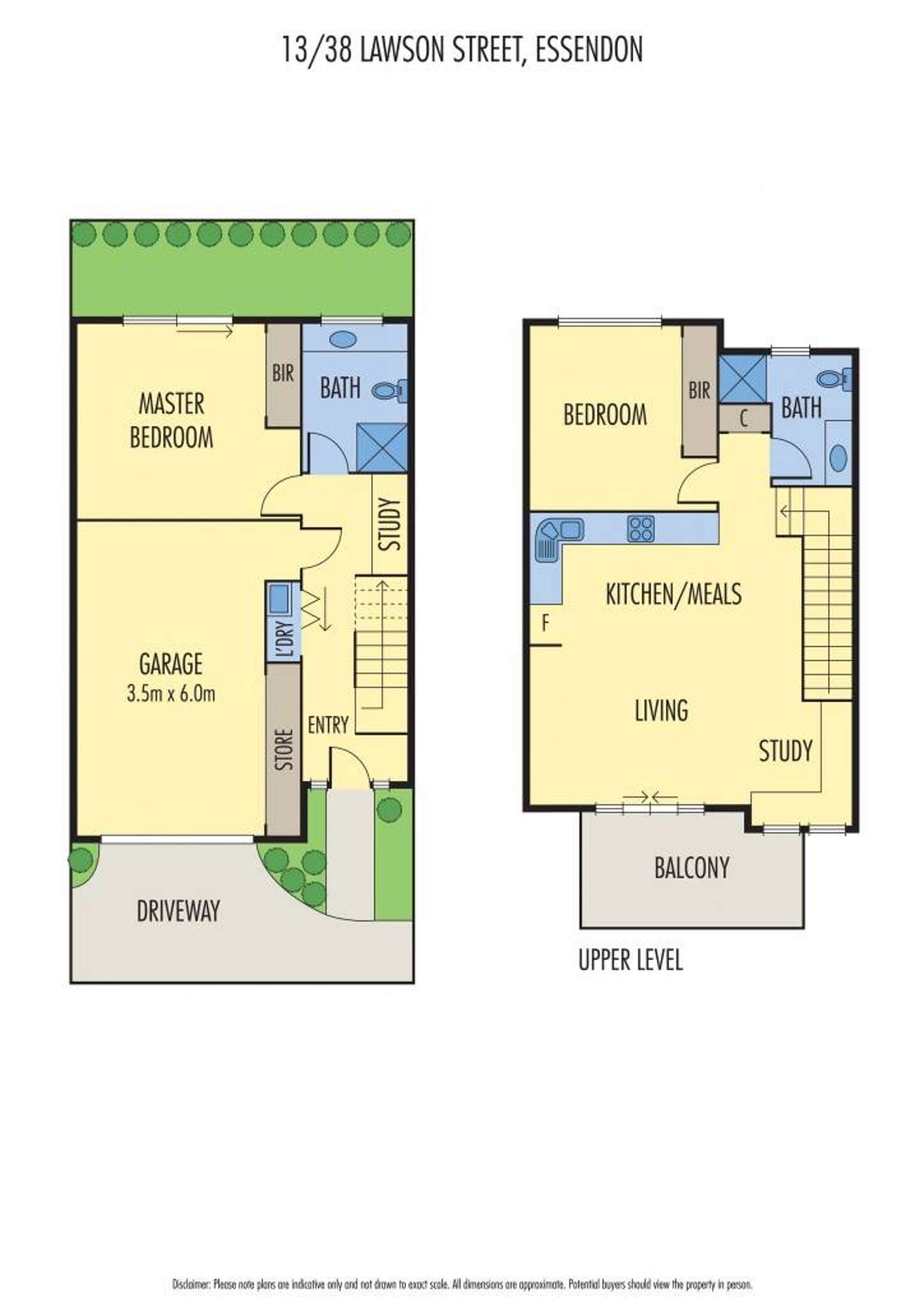 Floorplan of Homely townhouse listing, 13/38 Lawson Street, Essendon VIC 3040