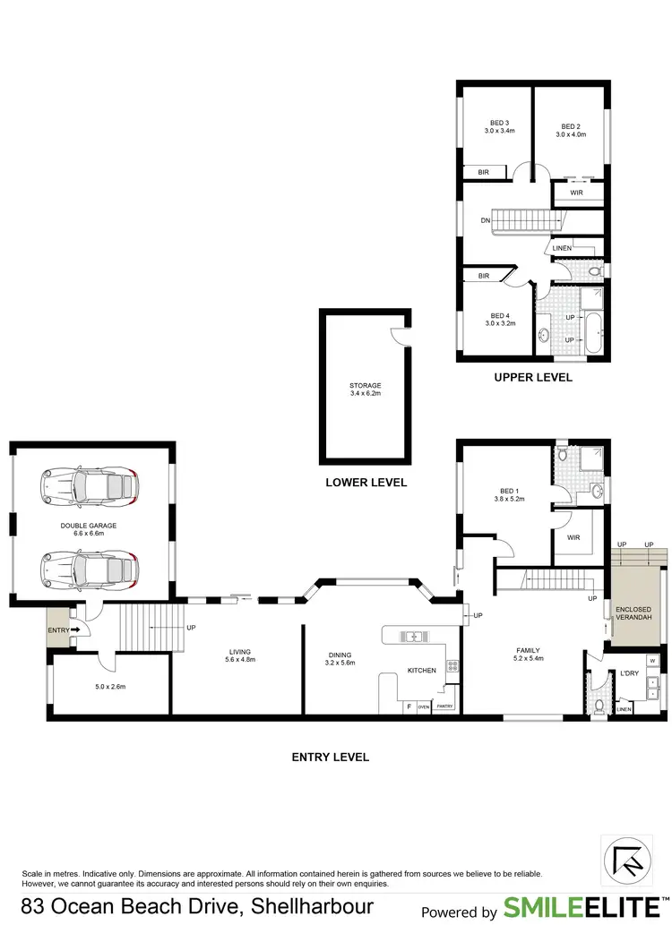Floorplan of Homely house listing, 83 Ocean Beach Drive, Shellharbour NSW 2529