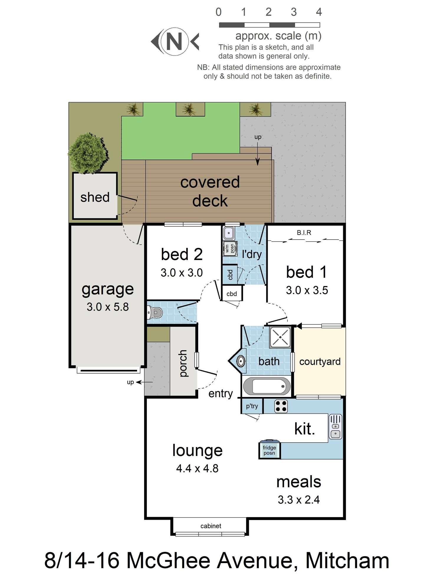 Floorplan of Homely unit listing, 8/14-16 McGhee Avenue, Mitcham VIC 3132