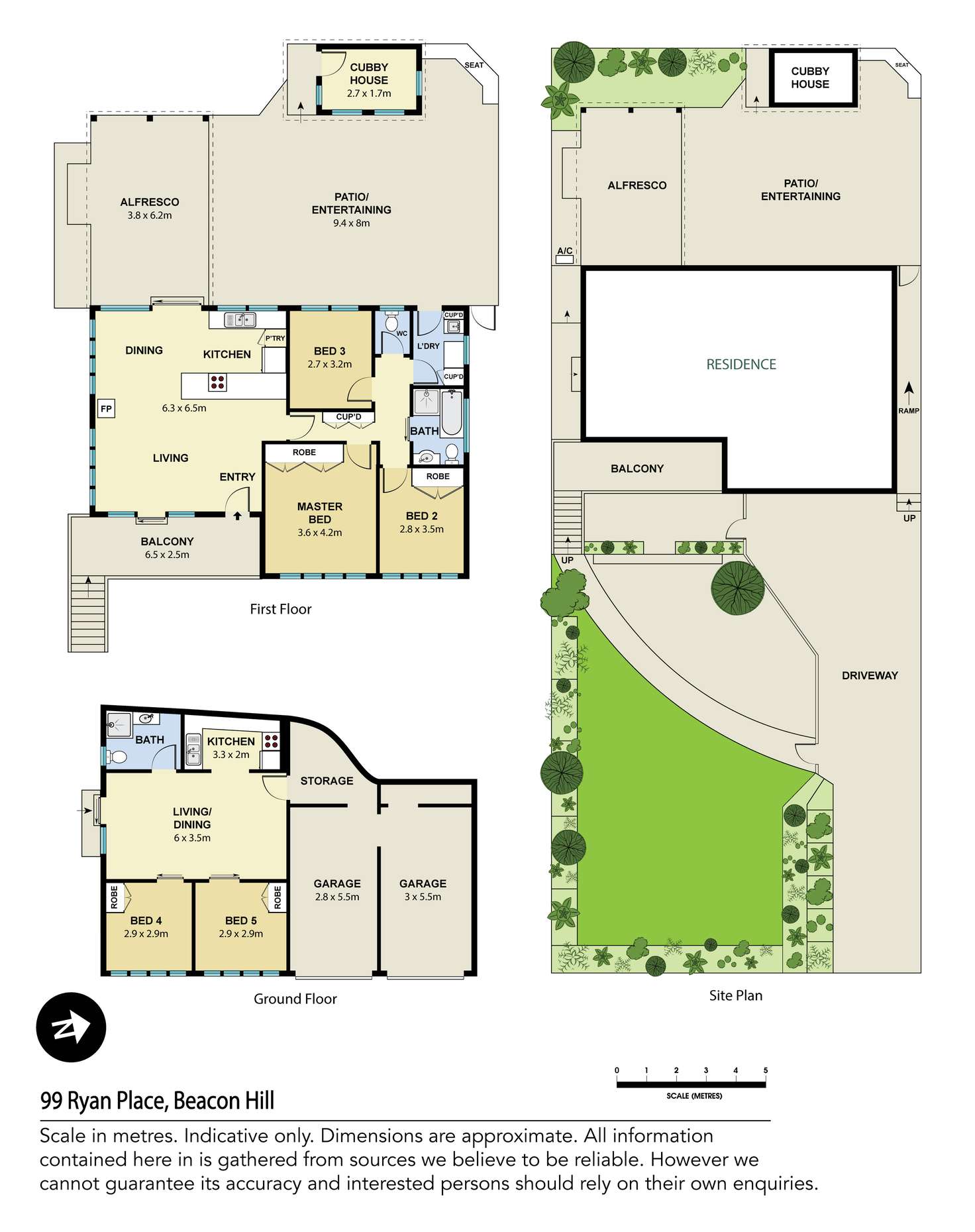 Floorplan of Homely house listing, 99 Ryan Place, Beacon Hill NSW 2100