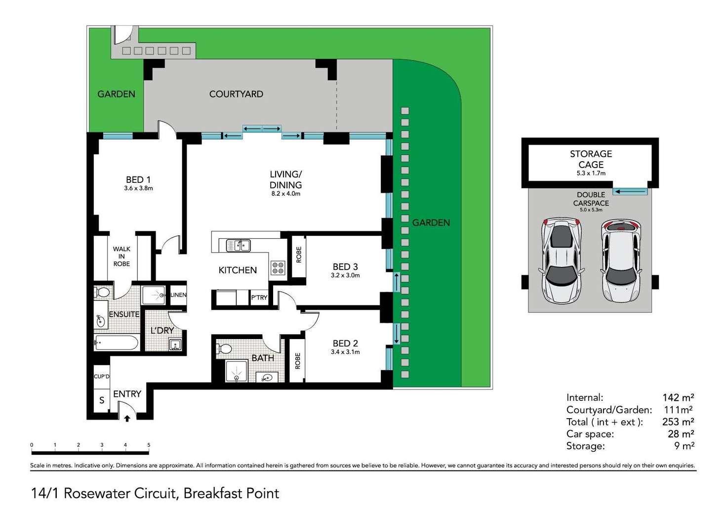 Floorplan of Homely apartment listing, 14/1 Rosewater Circuit, Breakfast Point NSW 2137