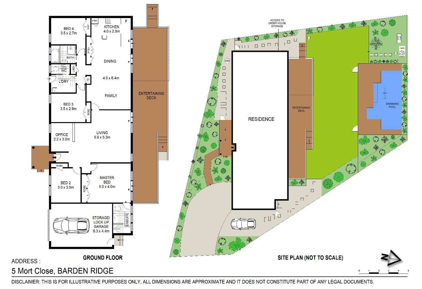 Floorplan of Homely house listing, 5 Mort Close, Barden Ridge NSW 2234