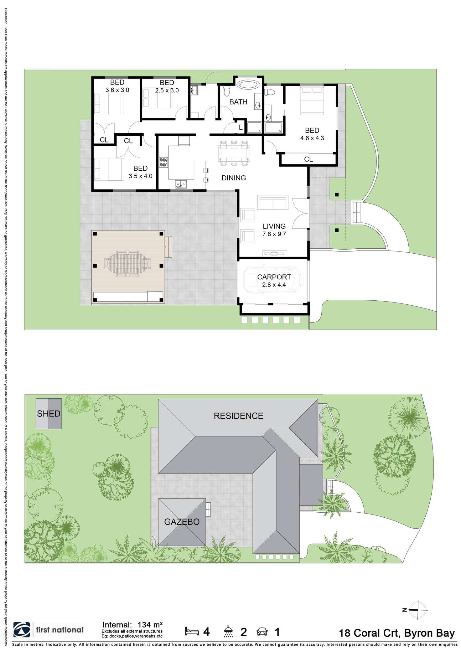 Floorplan of Homely house listing, 18 Coral Court, Byron Bay NSW 2481