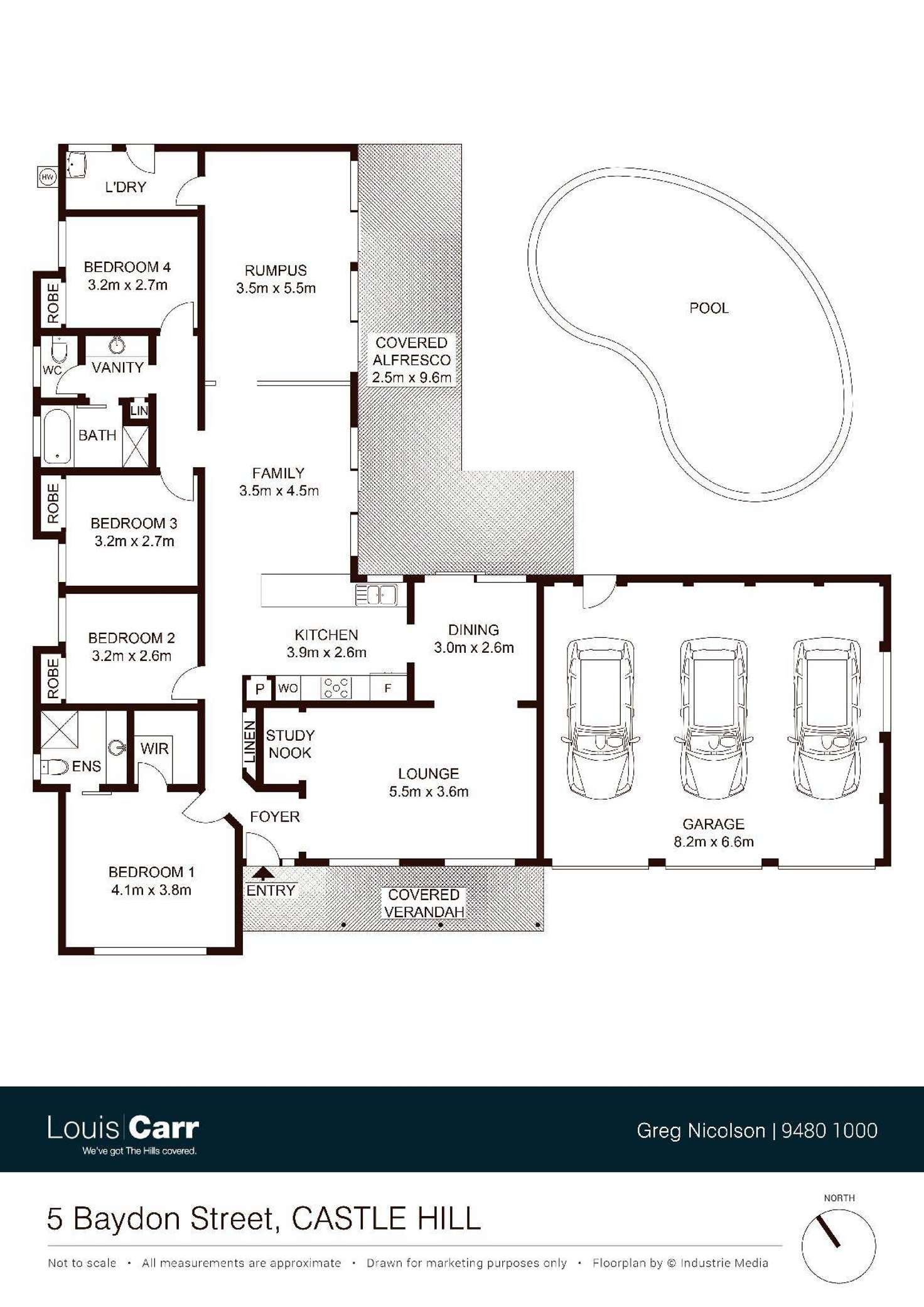 Floorplan of Homely house listing, 5 Baydon Street, Castle Hill NSW 2154