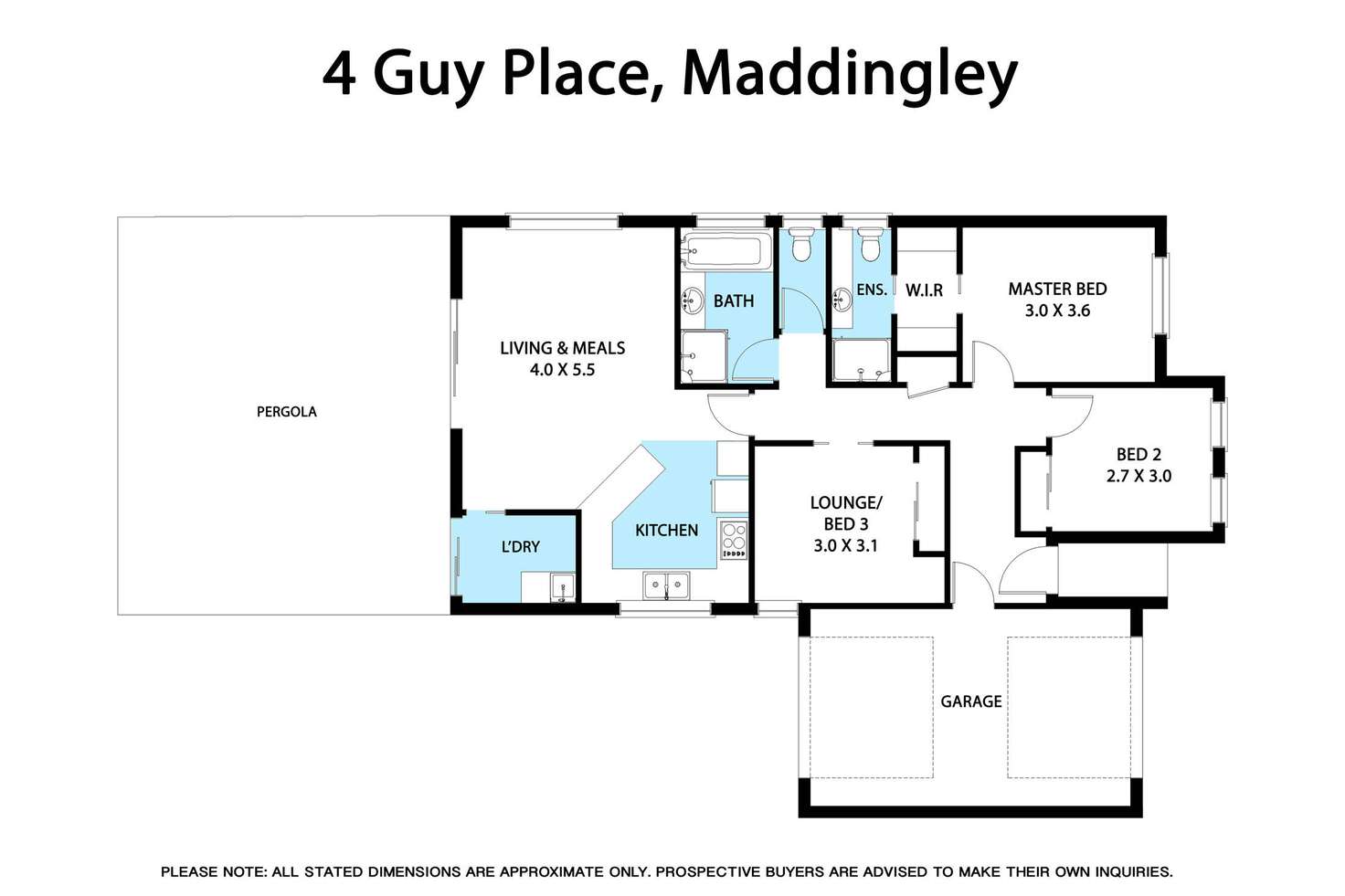 Floorplan of Homely house listing, 4 Guy Place, Bacchus Marsh VIC 3340