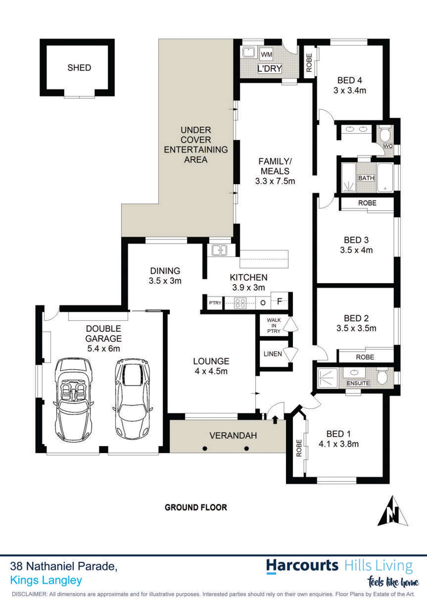 Floorplan of Homely house listing, 38 Nathaniel Parade, Kings Langley NSW 2147