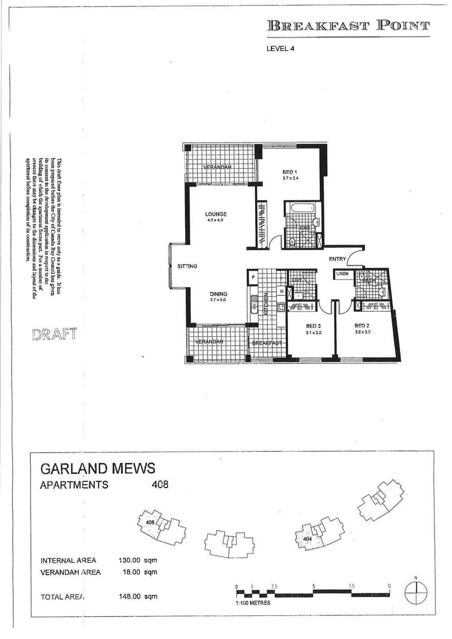 Floorplan of Homely apartment listing, 408/18 Village Drive, Breakfast Point NSW 2137