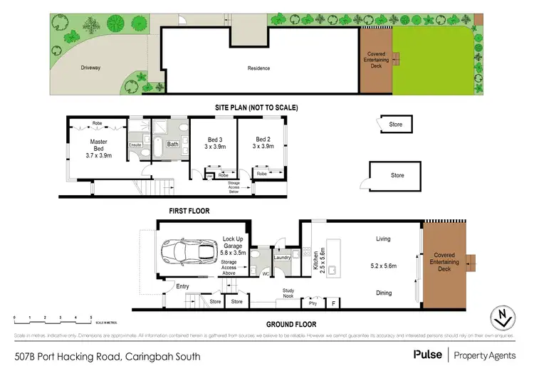 Floorplan of Homely semi-detached listing, 507b Port Hacking Road, Caringbah South NSW 2229
