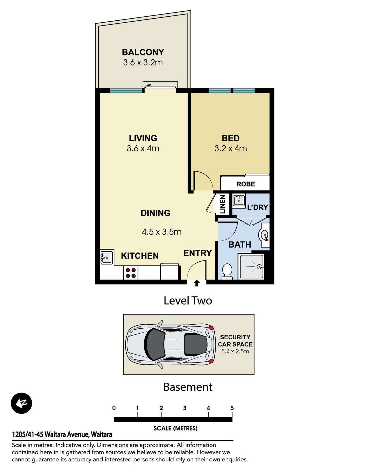 Floorplan of Homely apartment listing, 1205/41-45 Waitara Avenue, Waitara NSW 2077