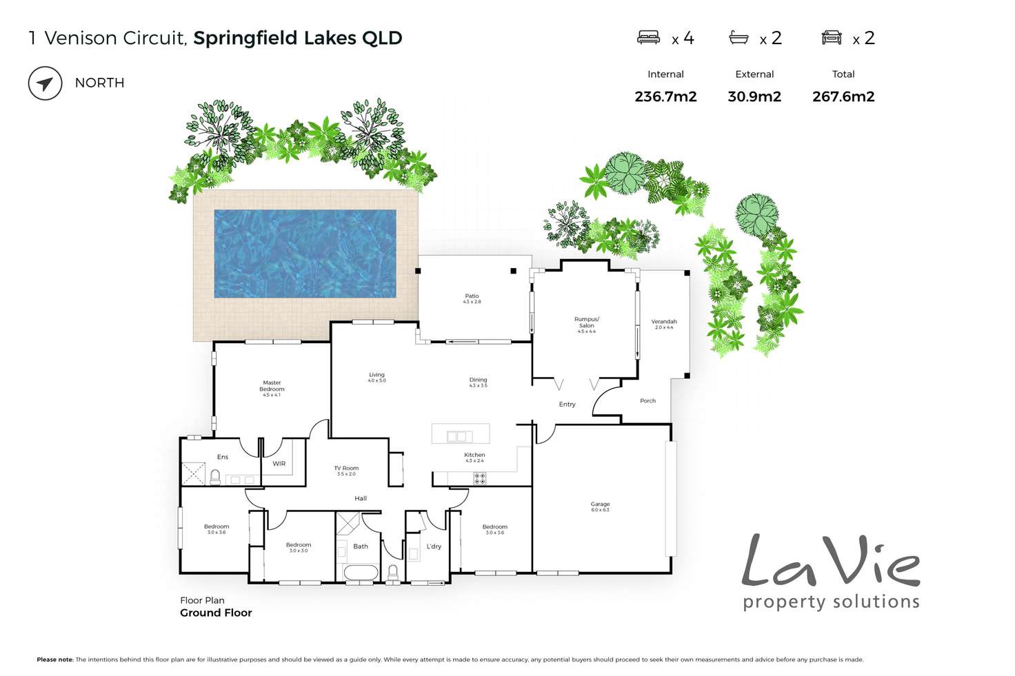 Floorplan of Homely house listing, 1 Venison Crescent, Springfield Lakes QLD 4300