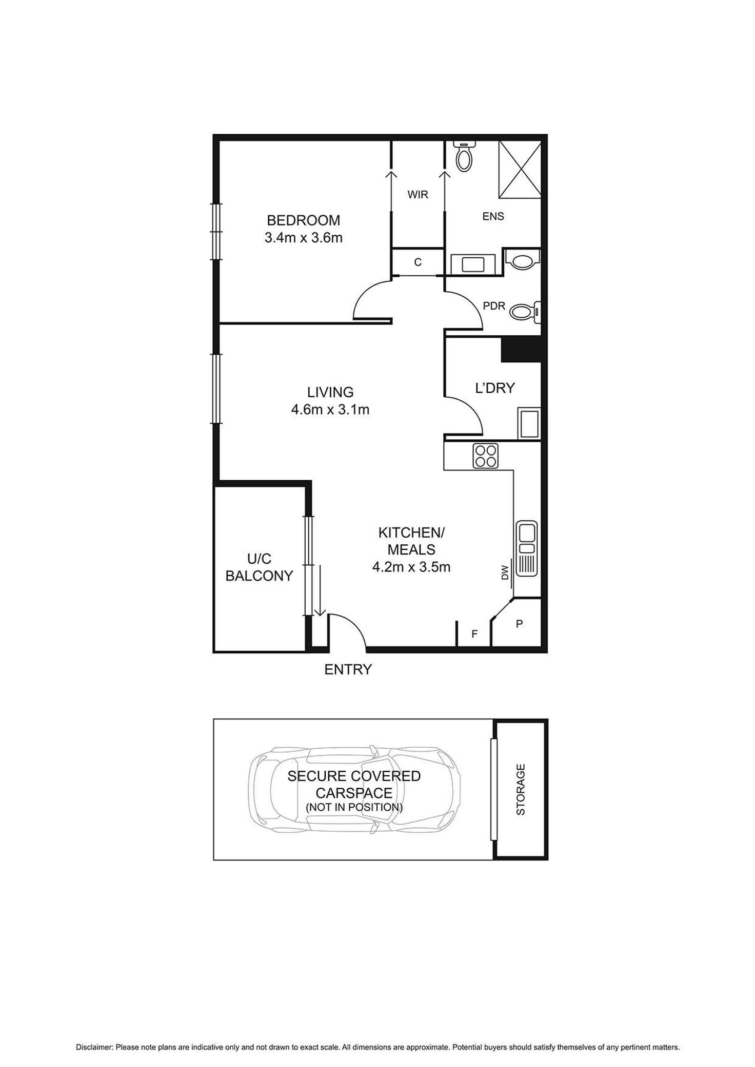 Floorplan of Homely apartment listing, 6/3 Wardens Walk, Coburg VIC 3058